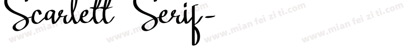 Scarlett Serif字体转换